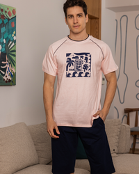Pentacore Sure men's pajamas, half sleeves, raglan, round neck