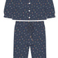 Autumn leaves in vintage style kids girls pajama