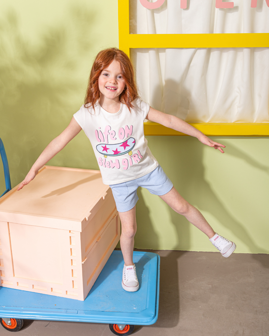 Life On slew Girl بيجامه بناتي