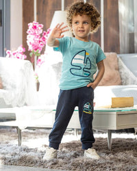 sail boat بيجاما اولادي بيبي تيشرت و شورت