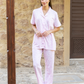 Women's classic pajamas with butterflies print pants