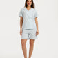 Women's pajama with short sleeves with shorts