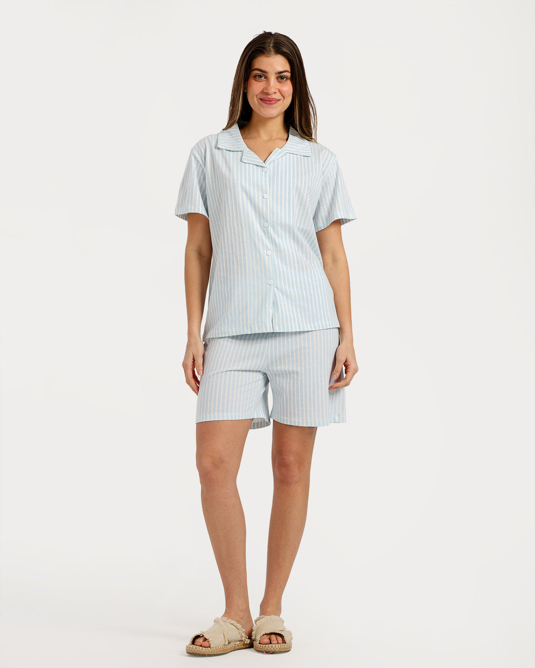 Women's pajama with short sleeves with shorts