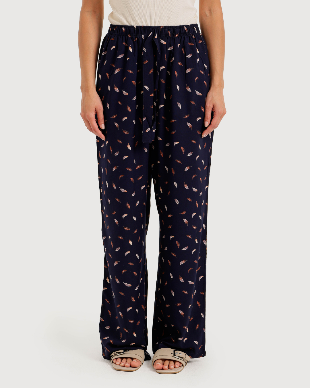 Women's viscose flower pants