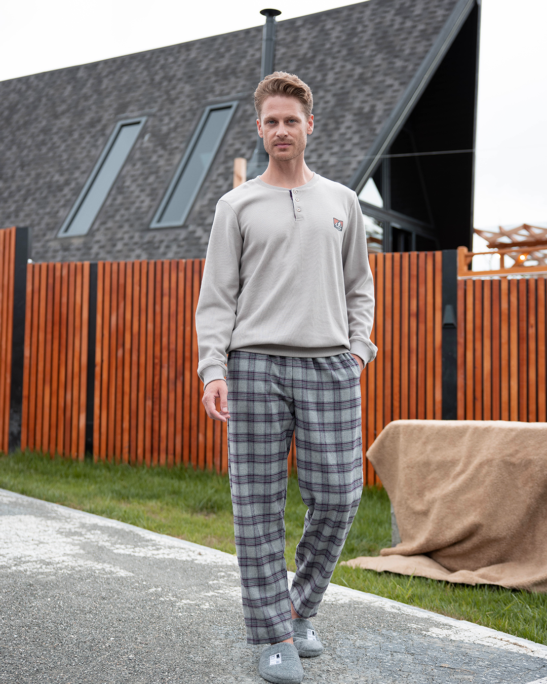 بيجاما رجالي كاشمير Mountain badge