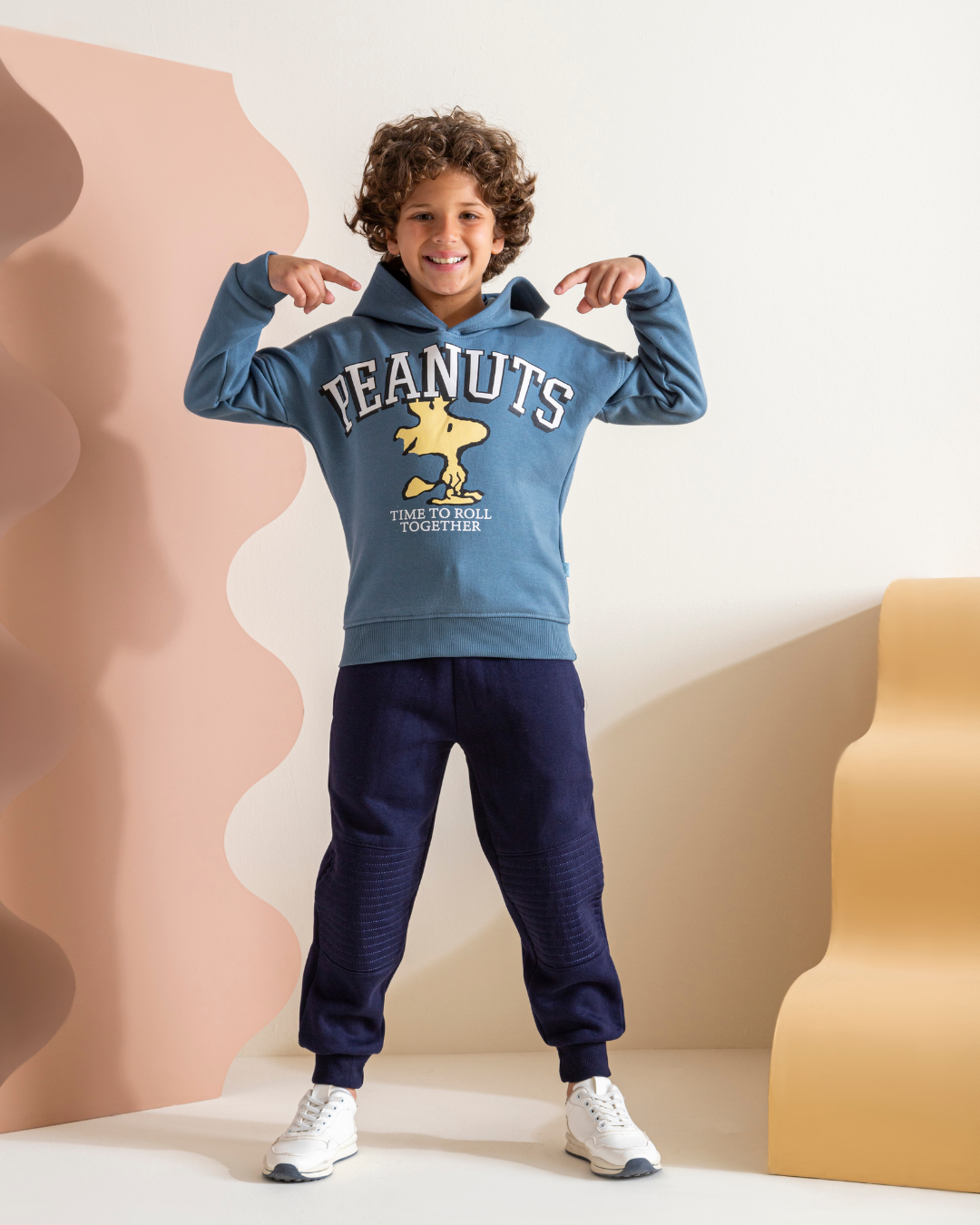 Peanuts بيجاما أولادي كُم طويل