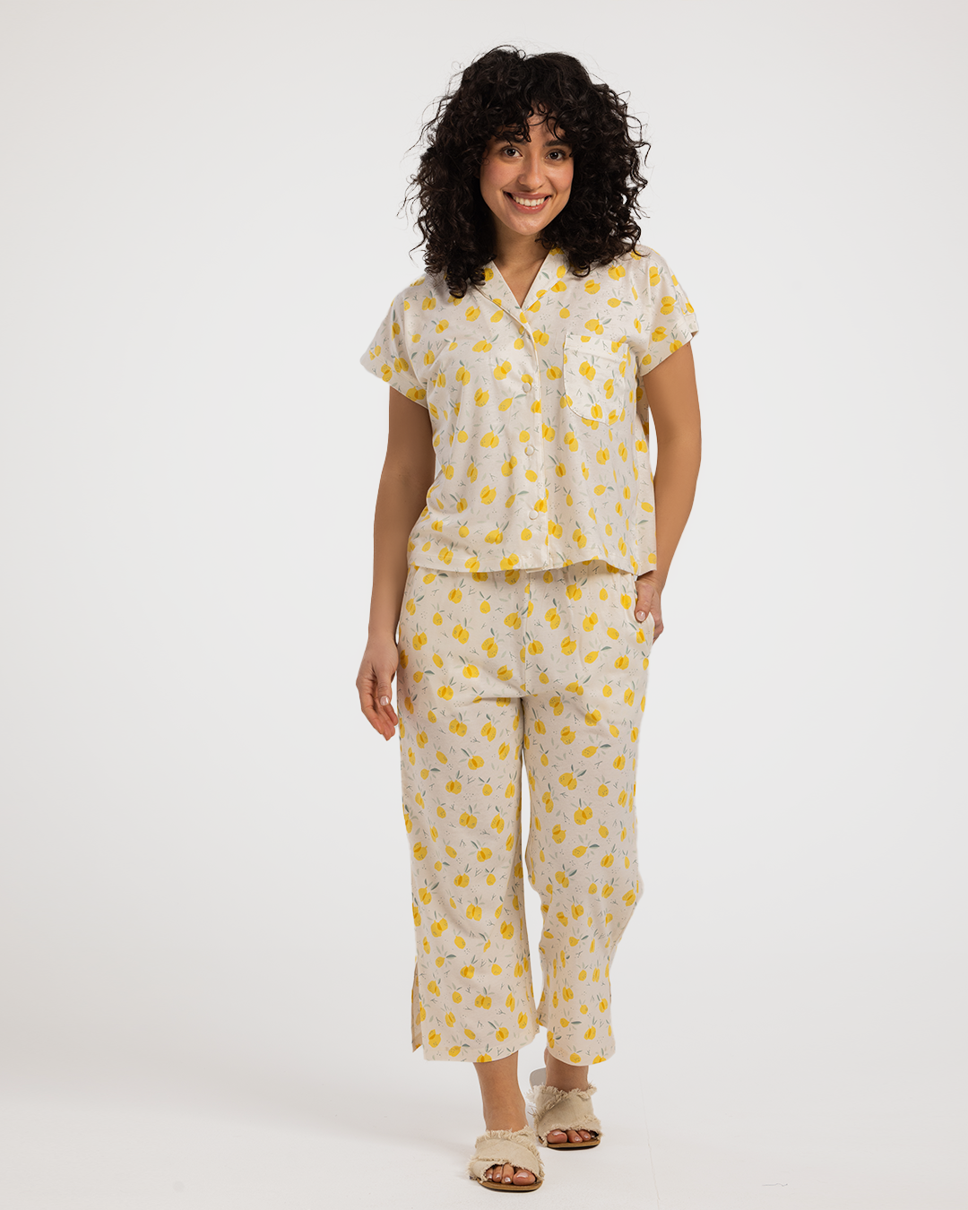 Cute Lemon Women classic Pajama