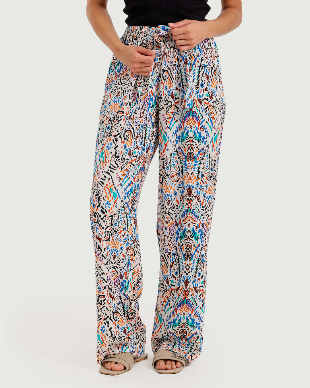 Women's viscose colored pants