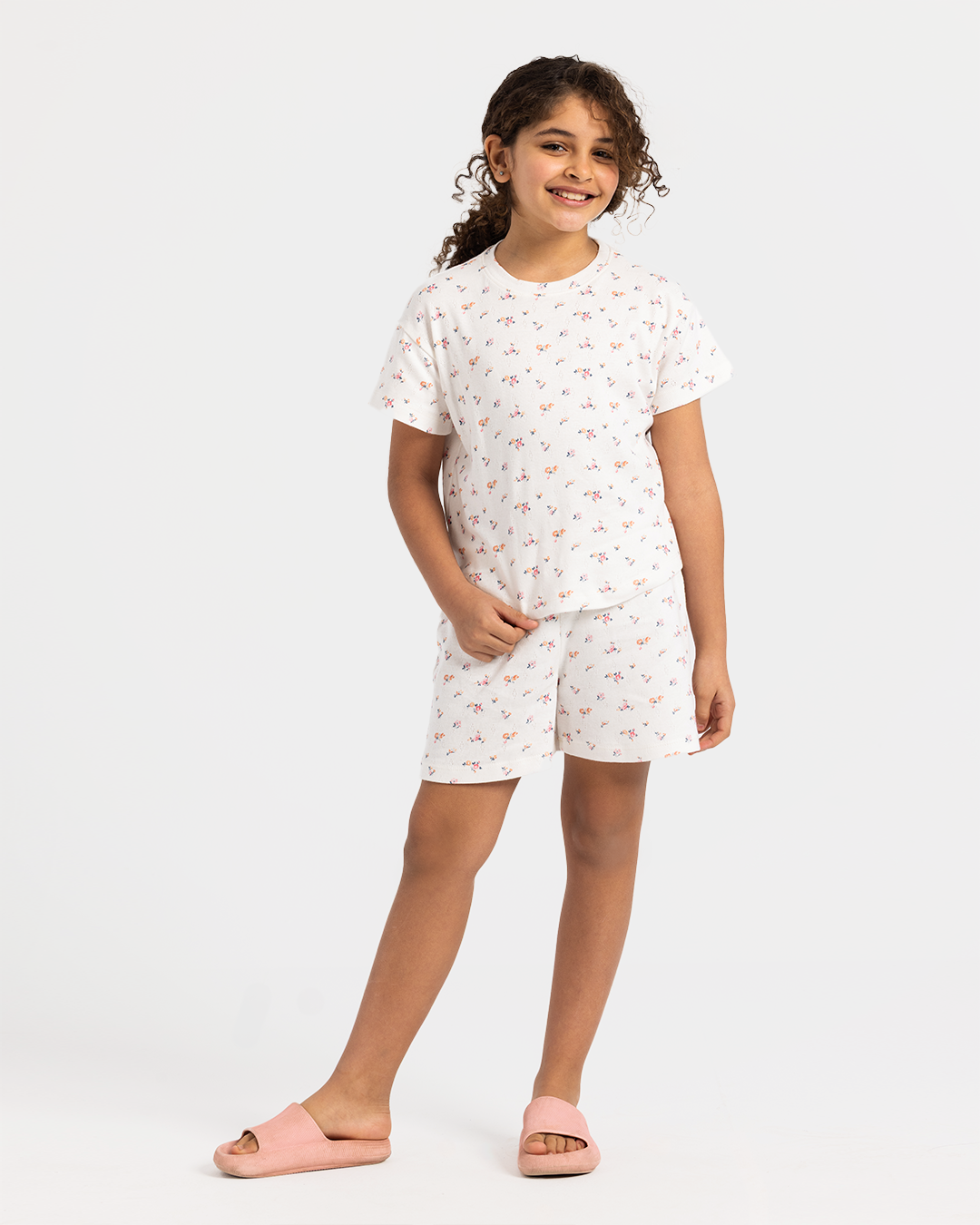 Summer Flowers Girls Short Pajama in flowers colors