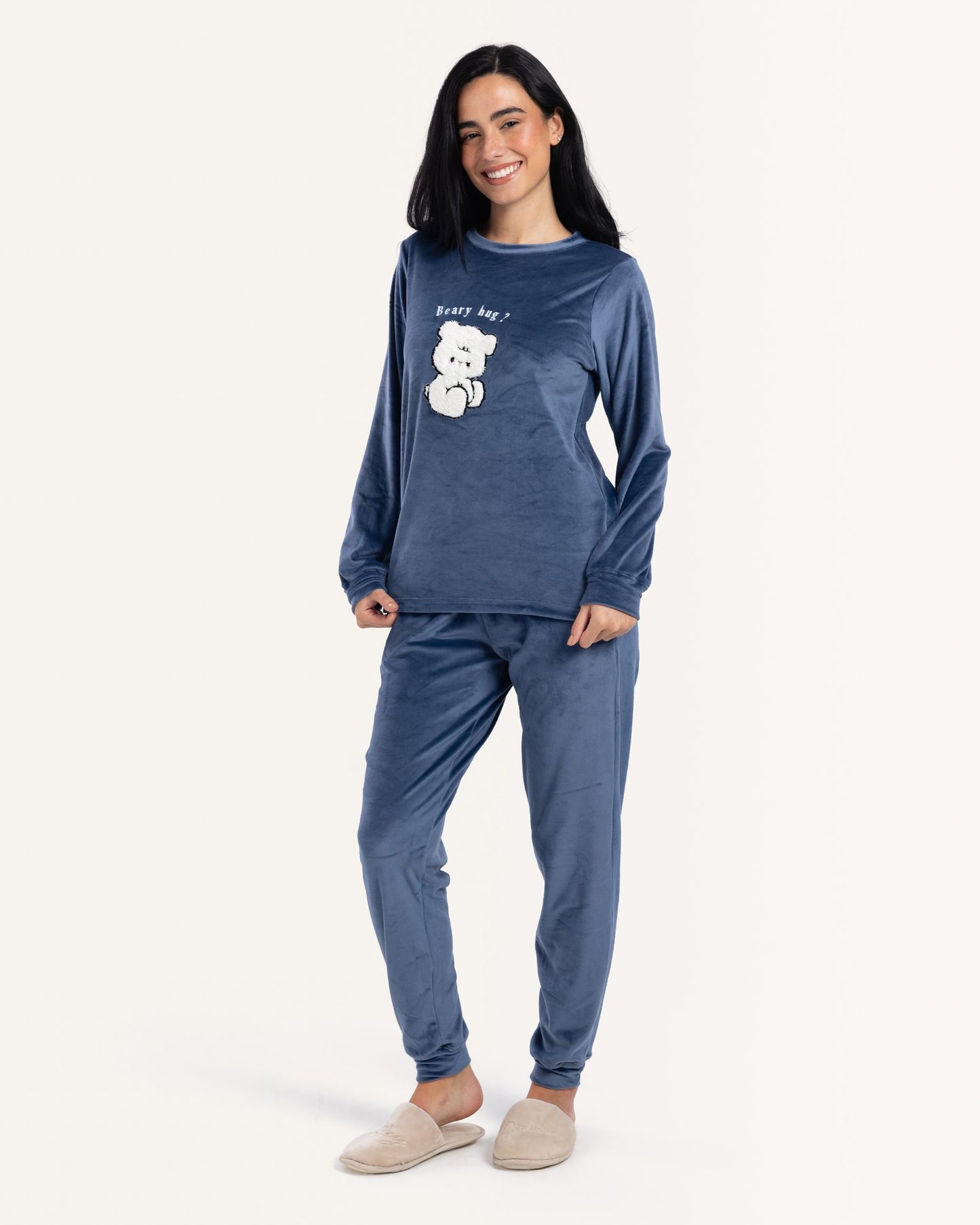 بيجاما قطيفه دبدوب