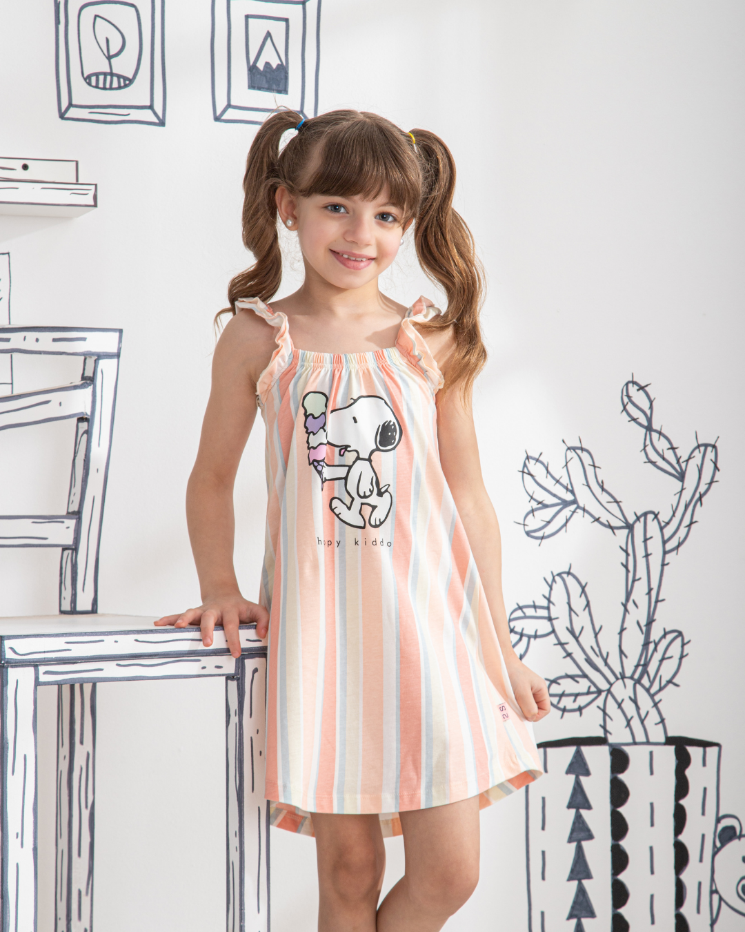 Snoopy فستان بناتي