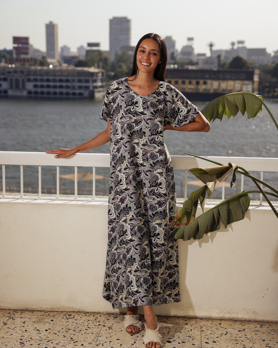 قميص فسكوز جابونيز طويل 23