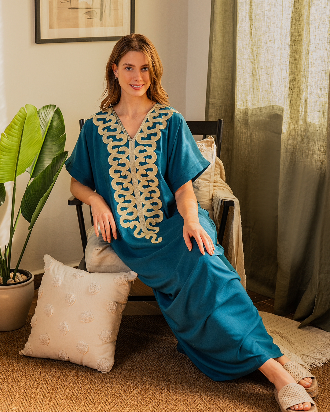 2 قميص داكرون نص كم مطرز