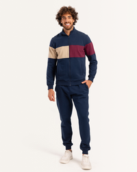 تريننج رجالى ميلتون بقصة على الصدر  سوستة طويلة بنطلون سادة بكوت