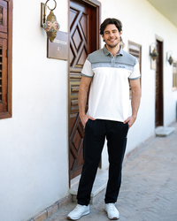 GD pajamas Men's text, how many collar and trousers