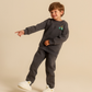 Boys' set in cute colors with a bulldozer print