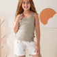 Beautiful like summer pajamas shorts Summer melton with a strapless top
