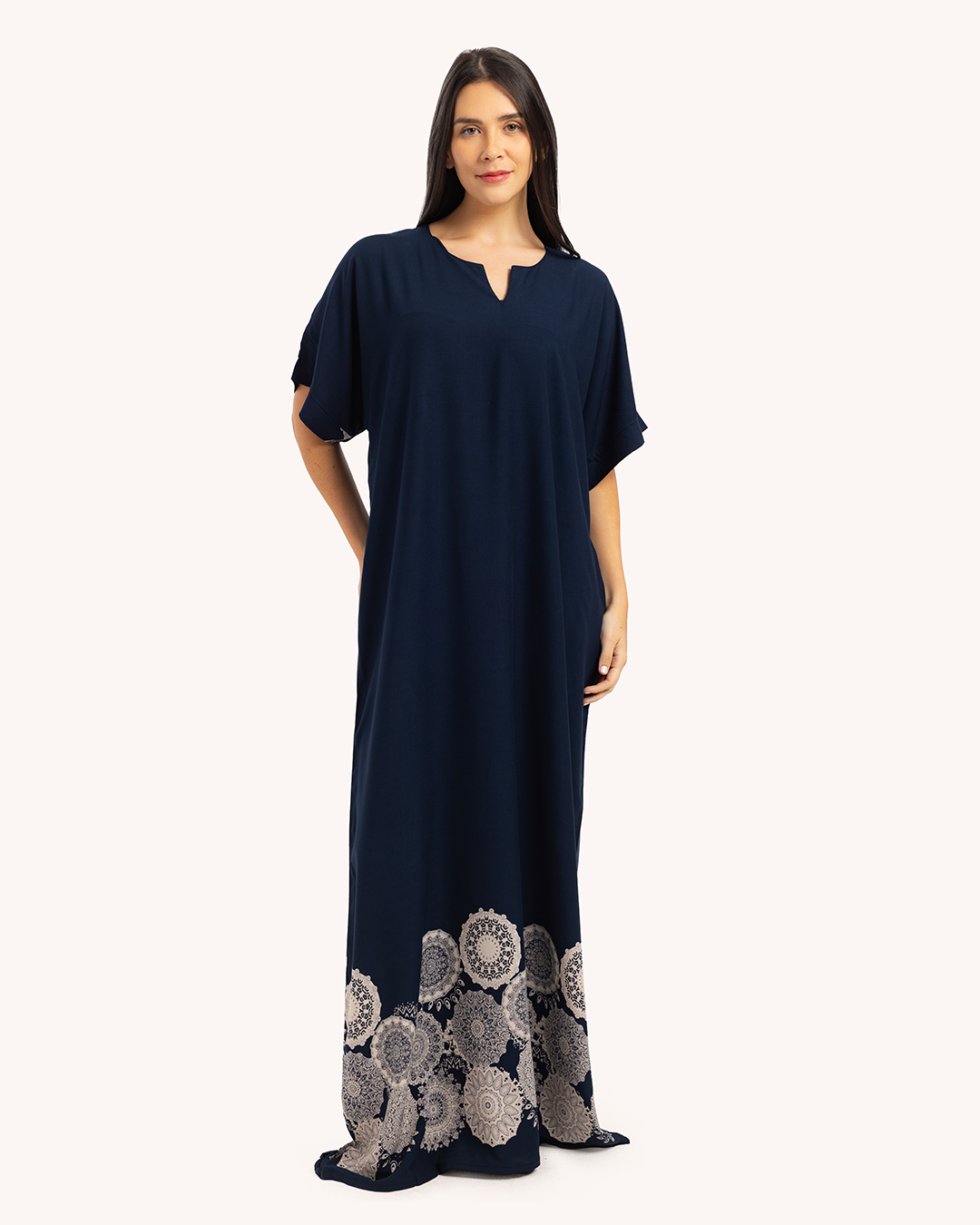 قميص فسكوز نص كم مشجر 57