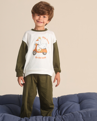 Boys pajama set silly goose on the loose