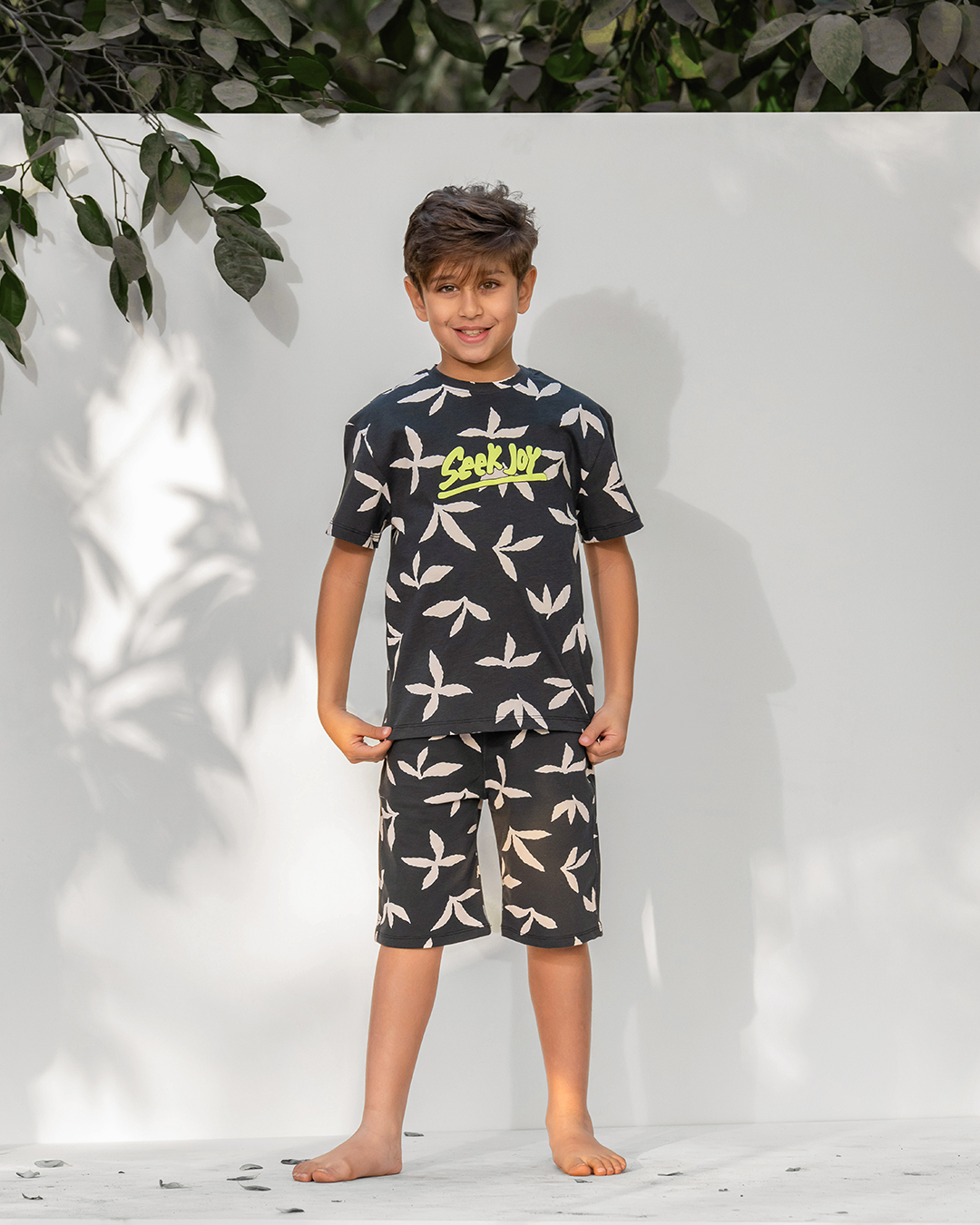 Boys' pajama shorts Seeking fun