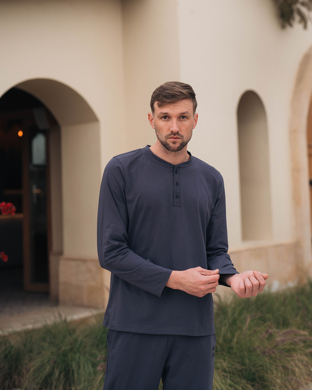 Comfort بيجاما رجالي بزراير