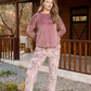 Beautiful bloom Women's pajamas with sleeves and pants Heidi