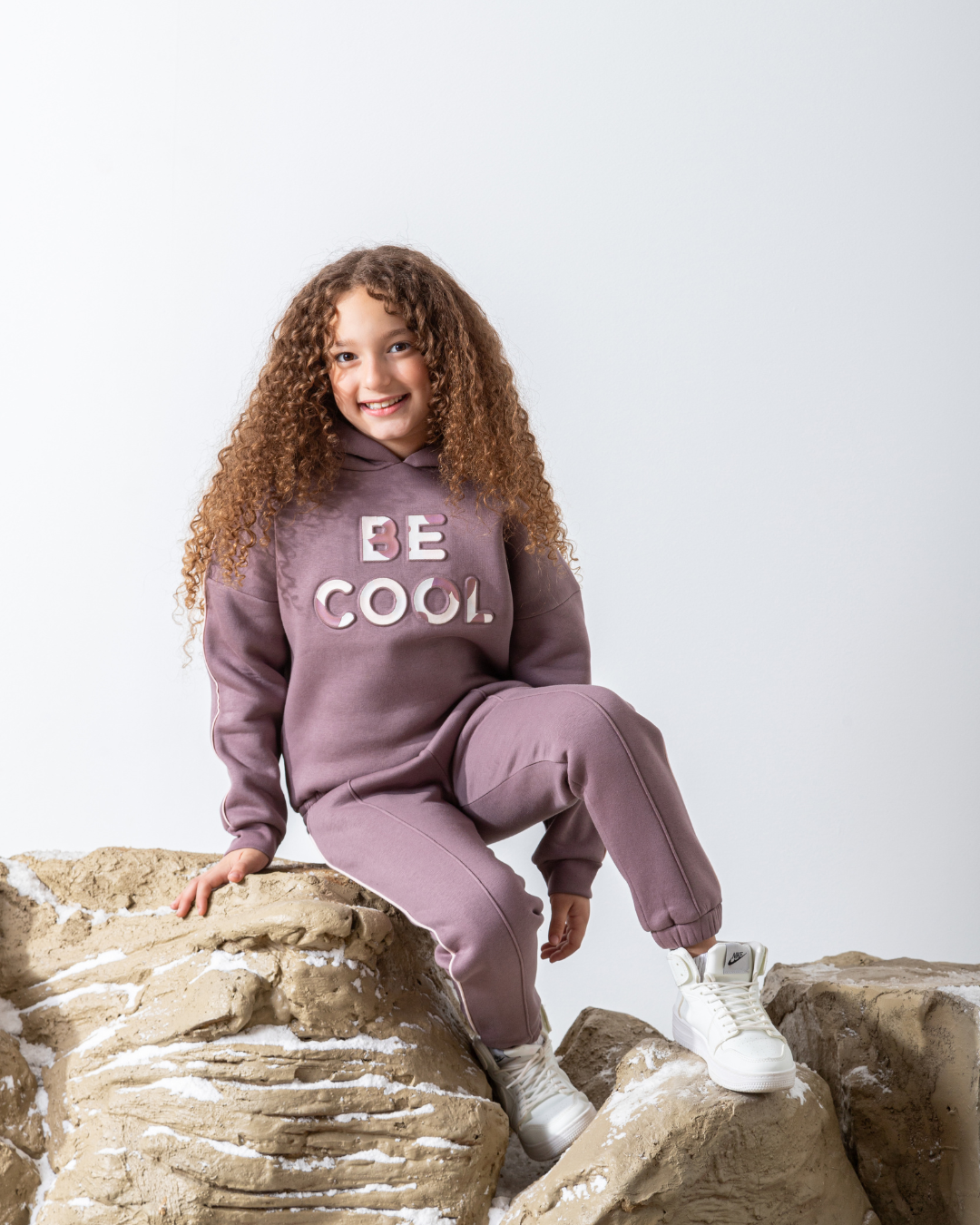 (coffrage BE Cool) Monochrome Oversize Girls' Pajamas