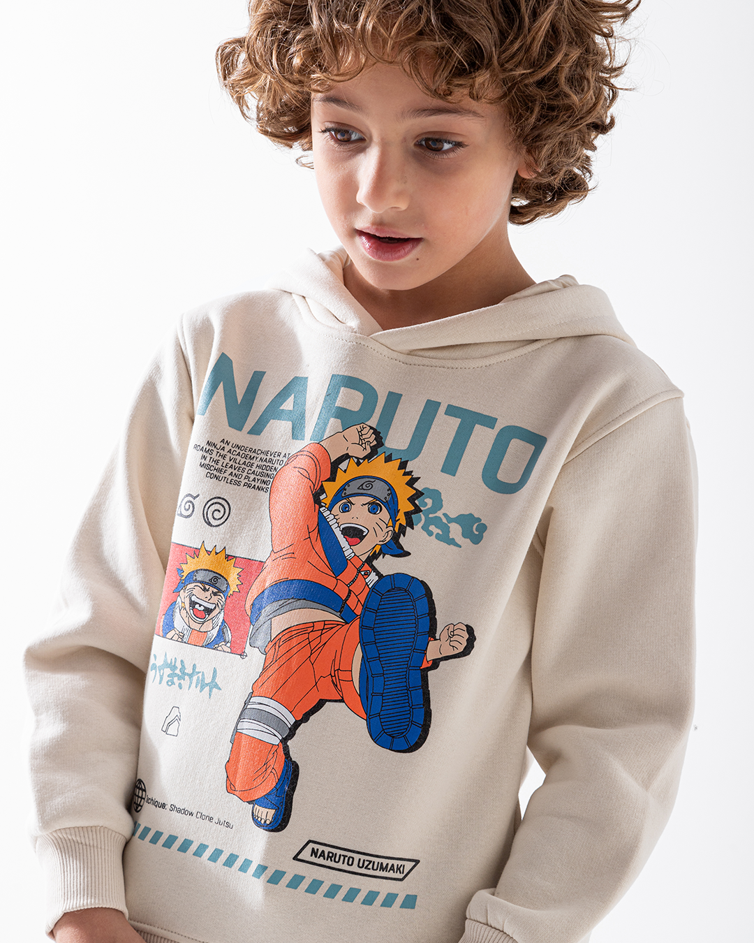 MARVY NARUTO سويت شيرت كريمي