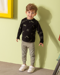 Rock And Roll بيجامه اولادي وسط خريفي