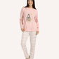 happy winter women's snowman pajamas