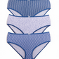 Printed Cotton High-Waist Briefs