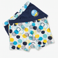 Boxer colors and printed wide elastic