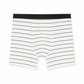 Black and white stripe men's boxer
