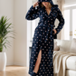 Long heart women's robe