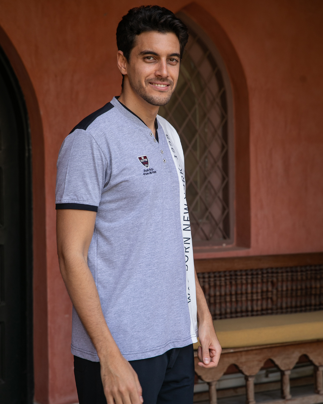 NEW YORK - 1998 V بيجامه رجالي زراير