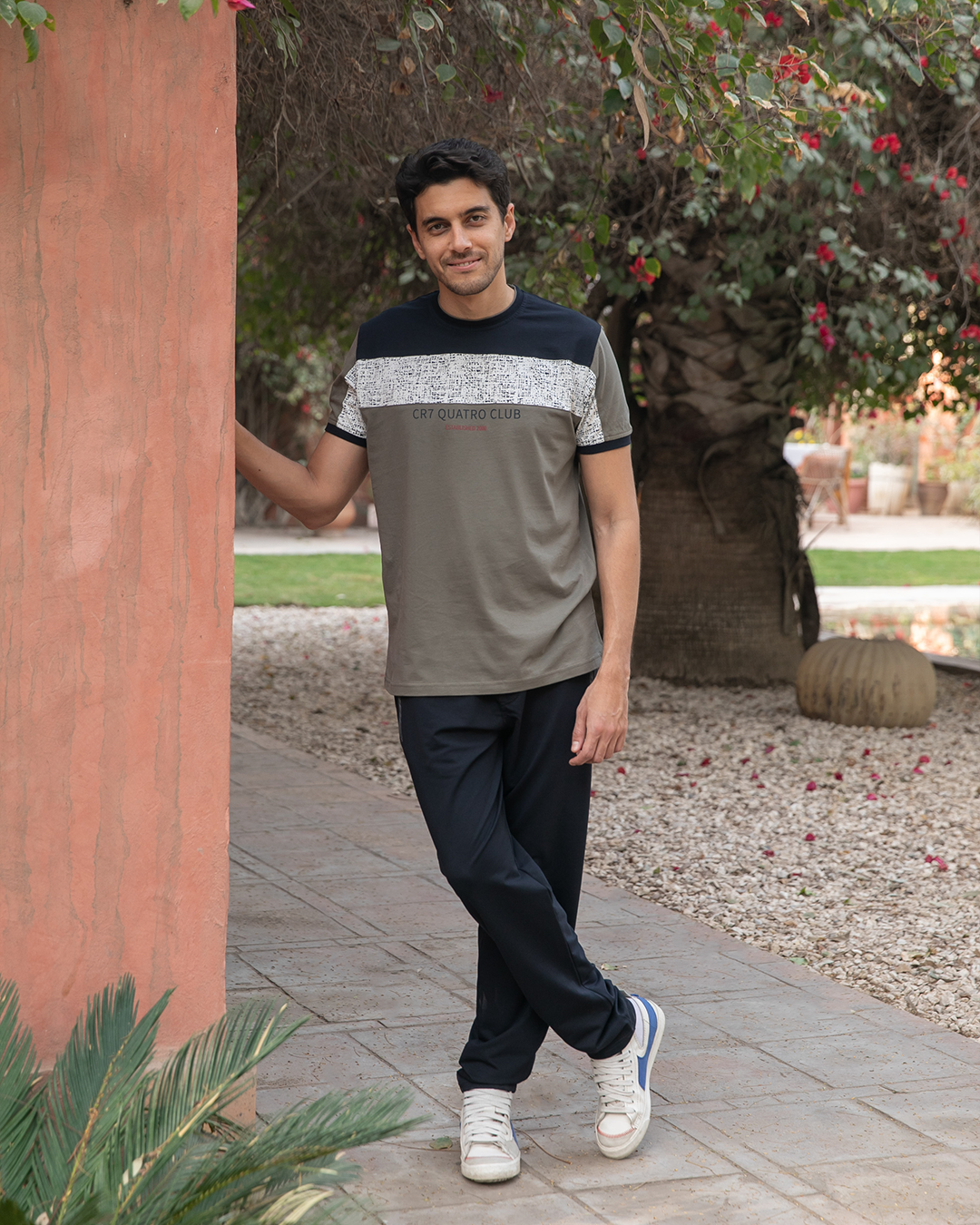 CR7 بيجامه رجالي راوند