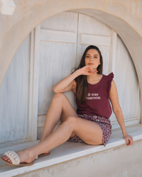 it was maroon بيجامه حريمي شورت