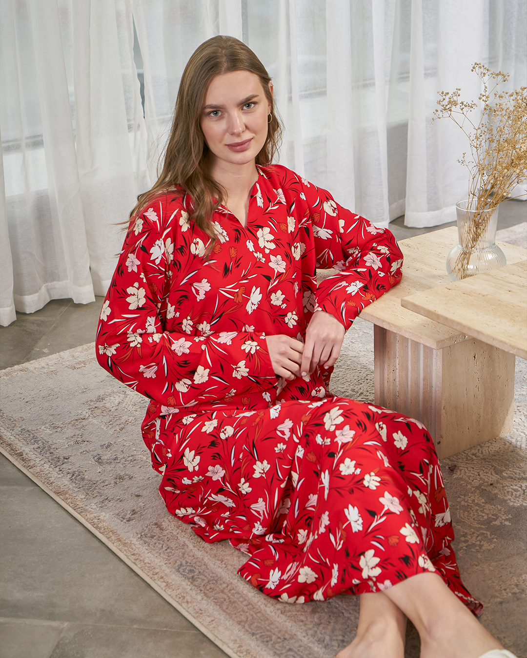 قميص فسكوز كم مشجر 51