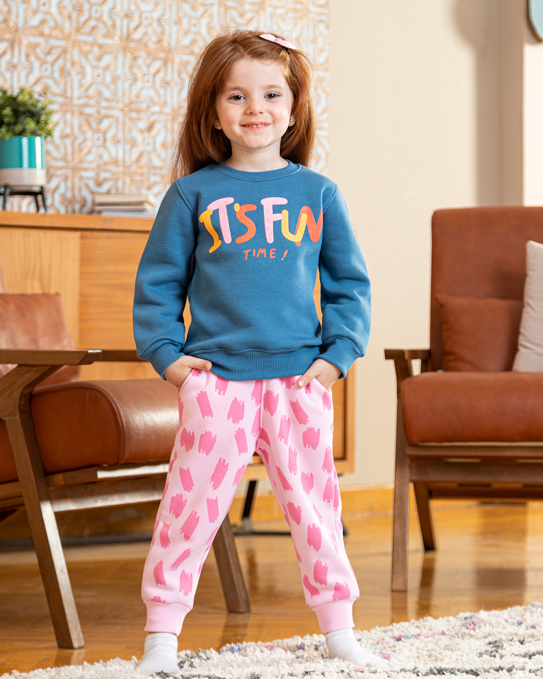 it's fun time بيجامه بناتي