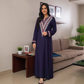 Viscose embroidered triangle H abaya 