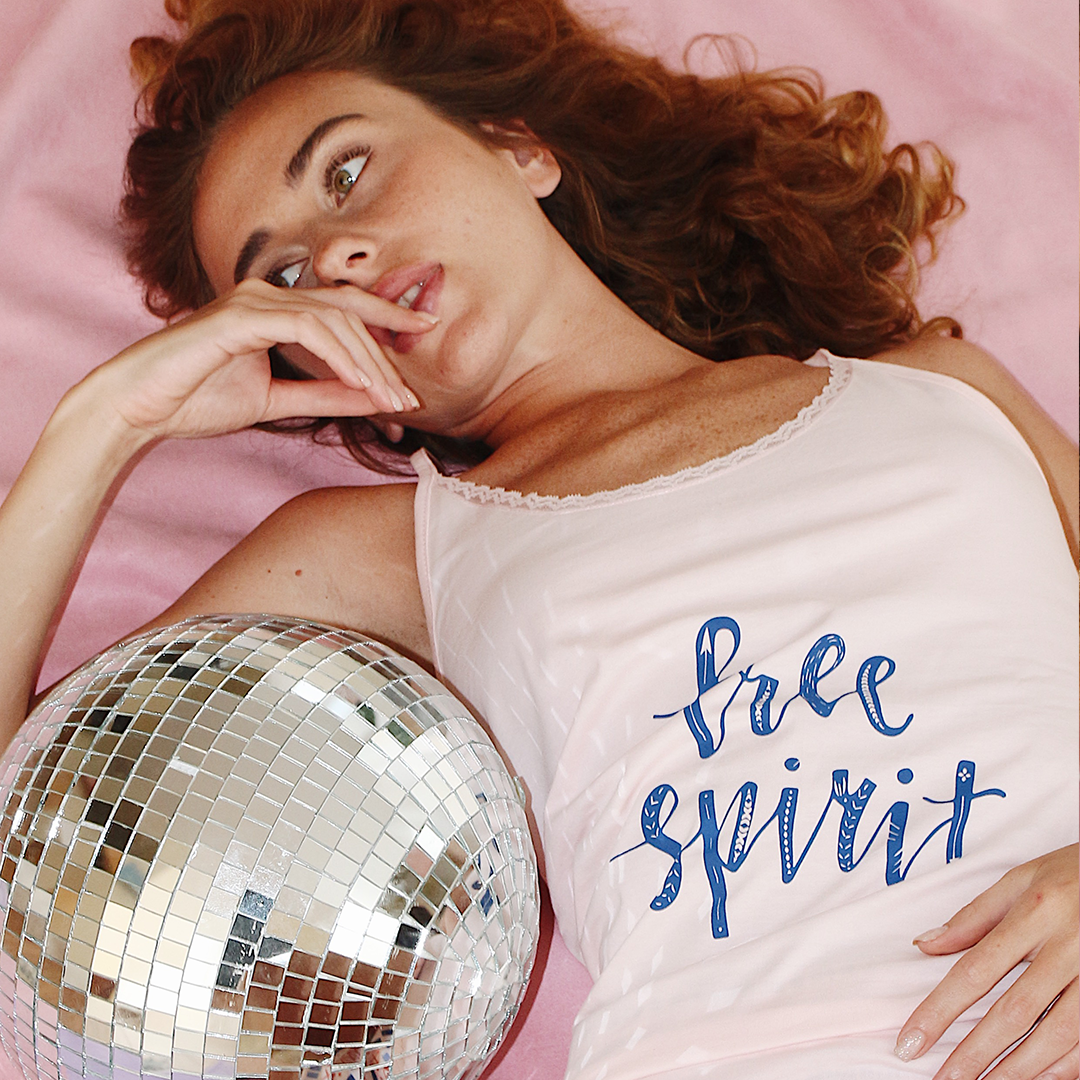 Lace suspender and Nordic pajama shorts