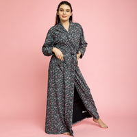 روب حريمي طويل منقوش