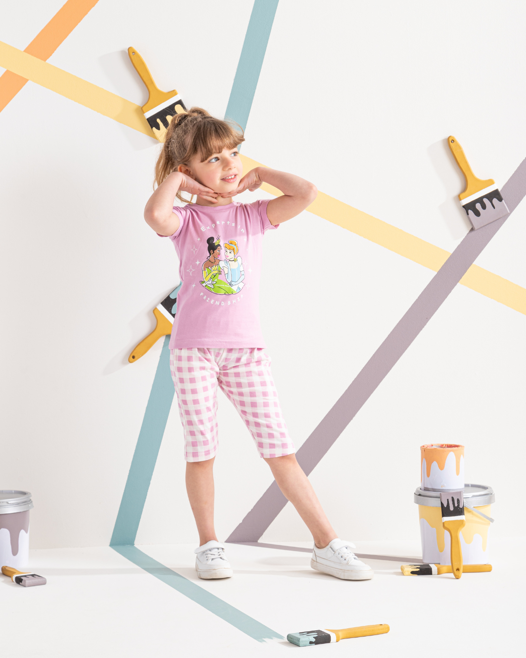 Cinderella بيجامة بناتي Disney