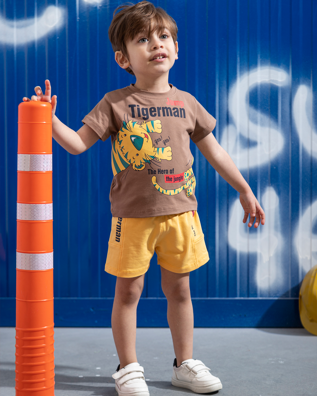 Jump tiger man بيجامه اولاد بيبي