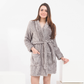 Zigzag fur robe and collar