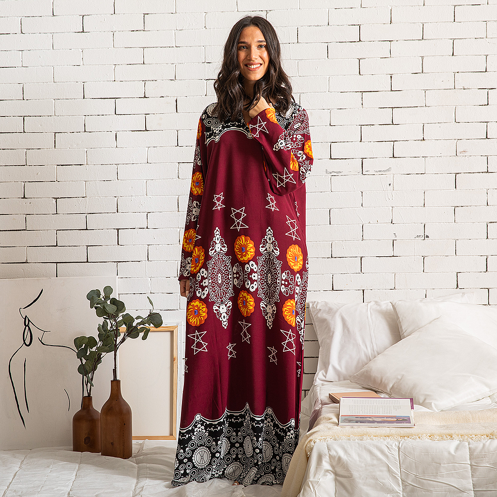 قميص بكم21 فسكوز مشجر