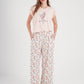 Wild Flowers women's pajamas with printed viscose pants