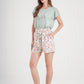 Blooming Everyday بيجاما حريمي شورت فسكوز مطبوع