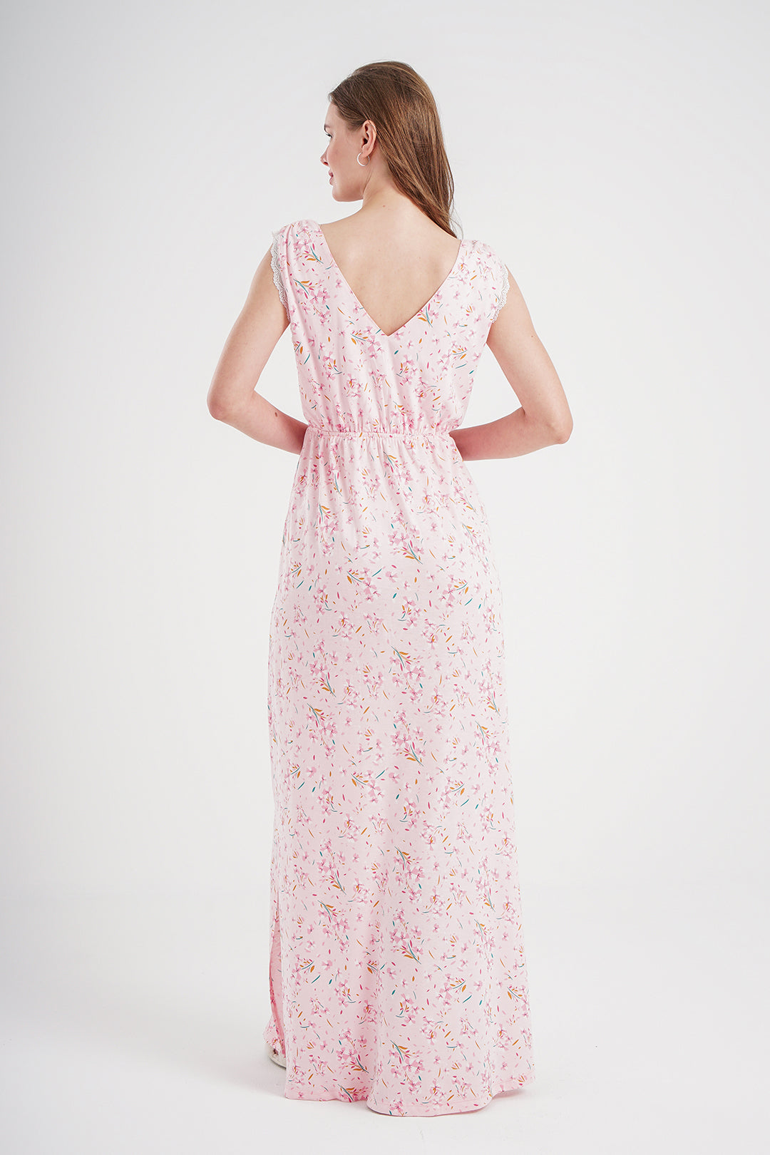 Women's long modal printed night shirt