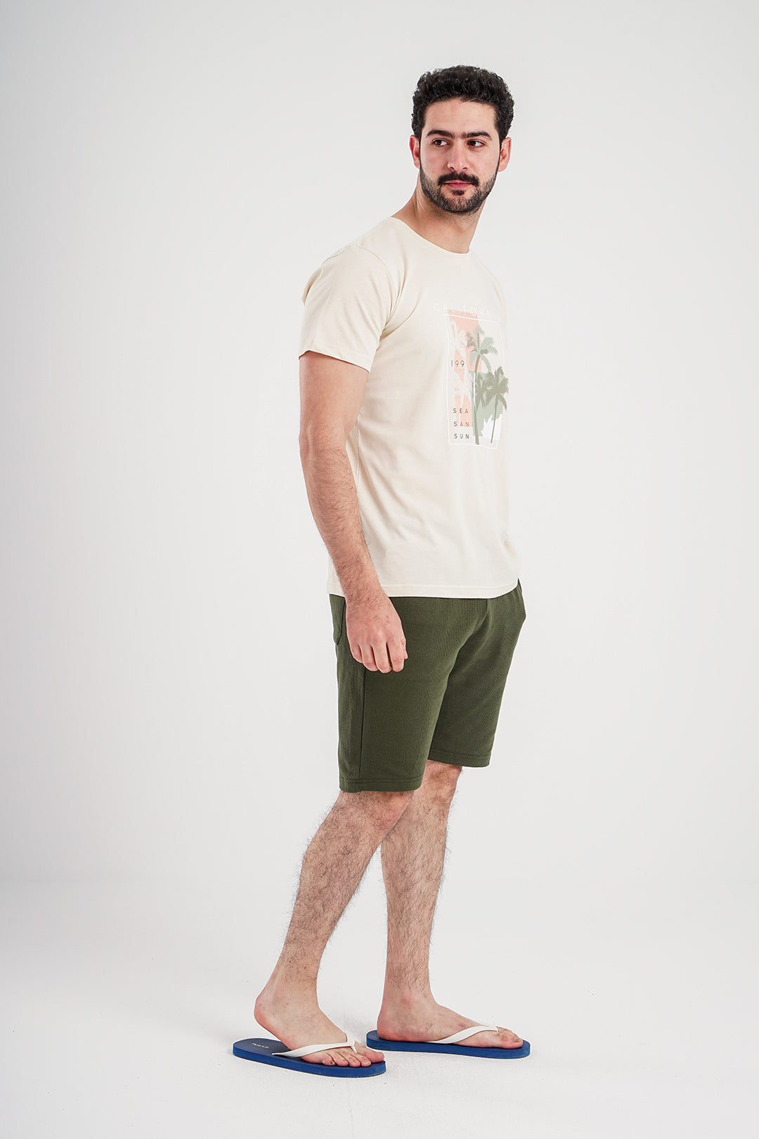 California Palms jacquard men's pajamas